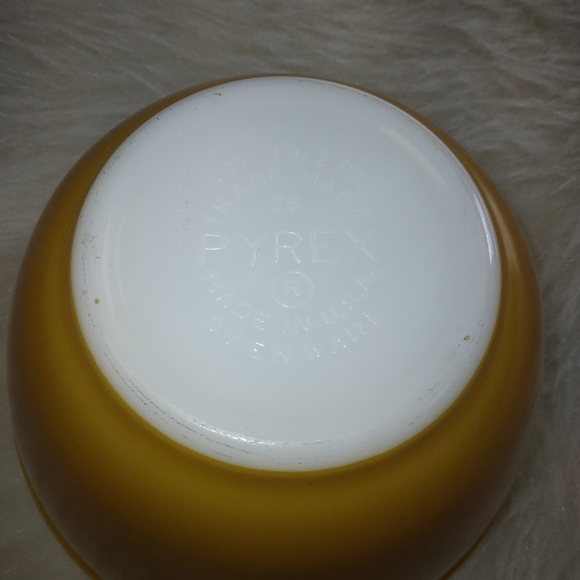 PYREX 401 Americana Fall Colors, gold/orange with white rim, good used c… - Picture 5 of 7